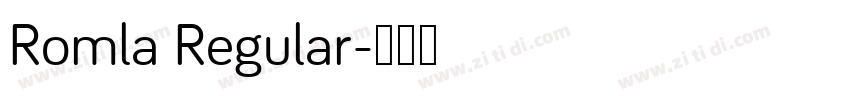Romla Regular字体转换